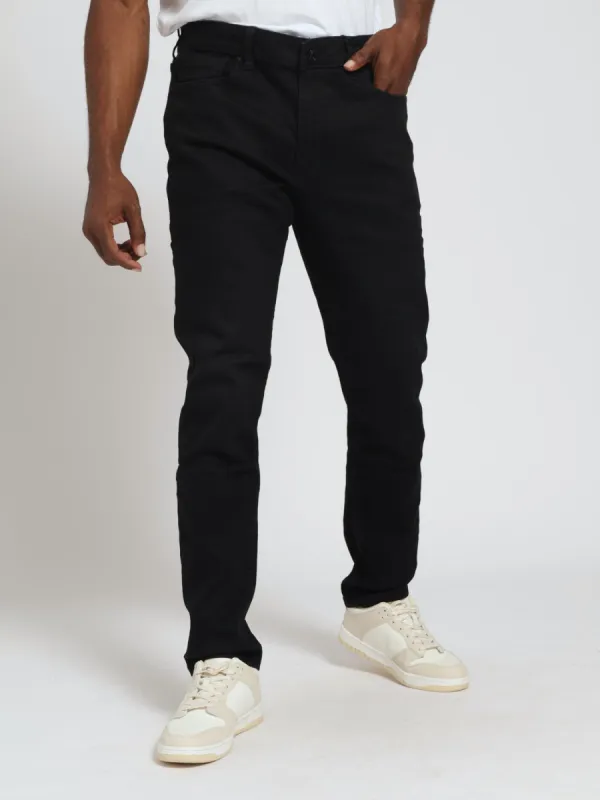 Slim Leg Denim Jean - Black sold by Edgars