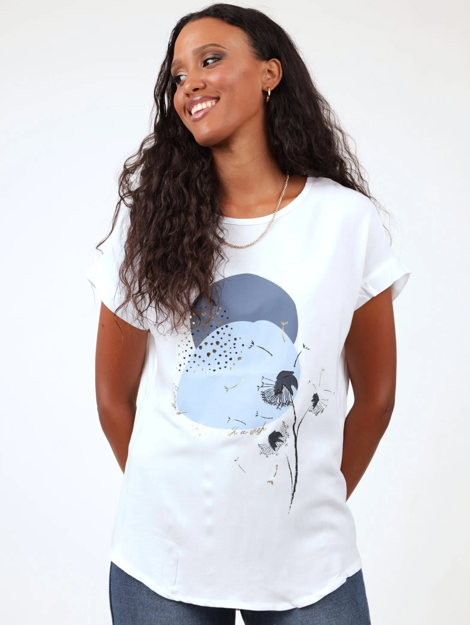 Ladies Xova Bk Wvn Wish Tee sold by Edgars