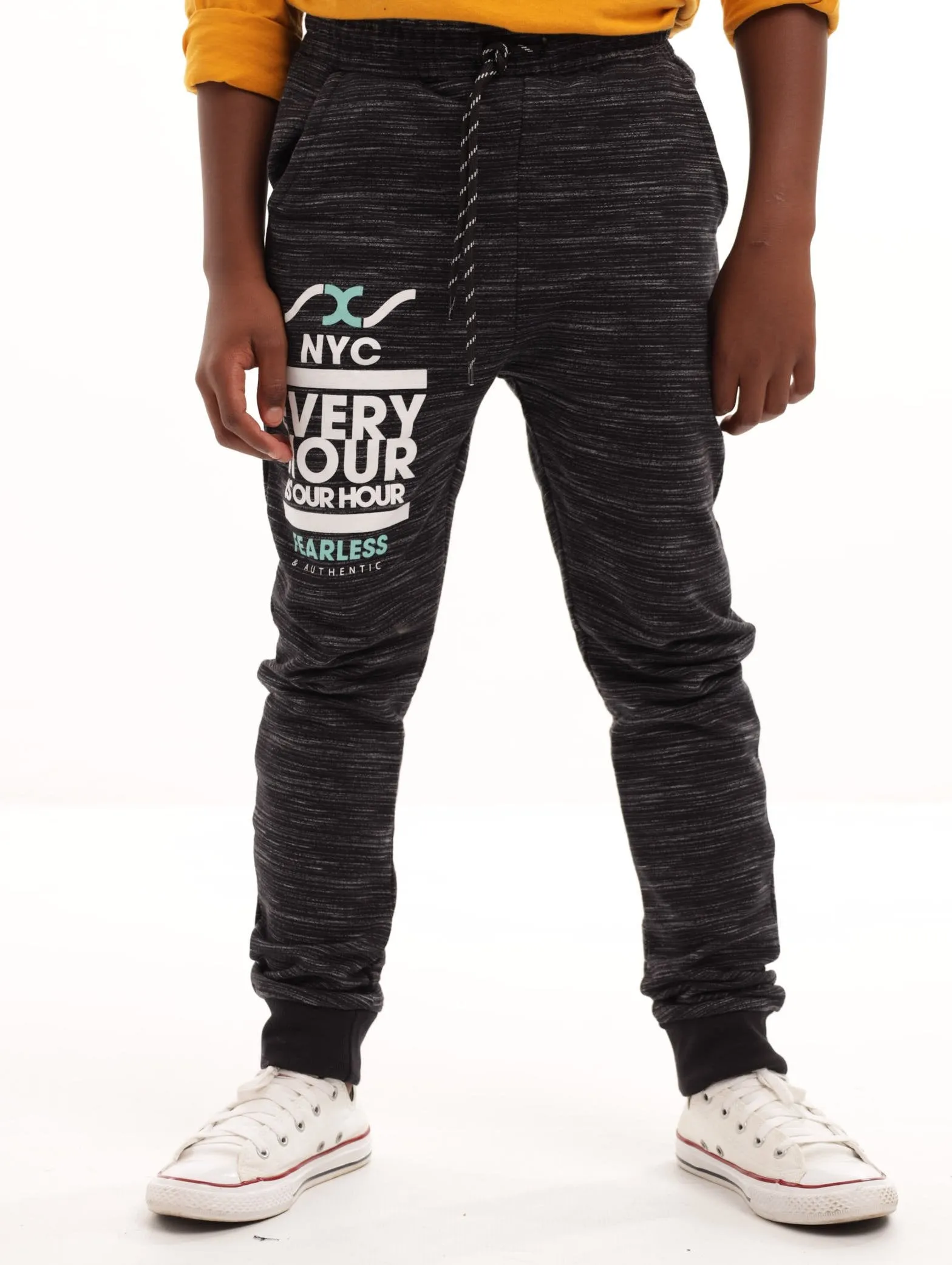 Boys City Photo Slub Jogger - Black sold by Edgars
