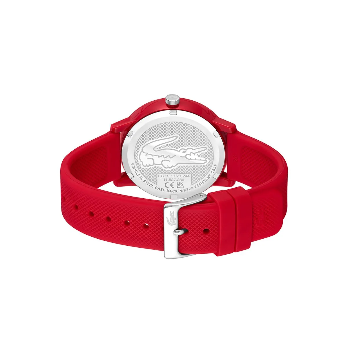 Lacoste Red Watch Case And Matching Red Silicone Strap sold by Edgars product image thumbnail 3