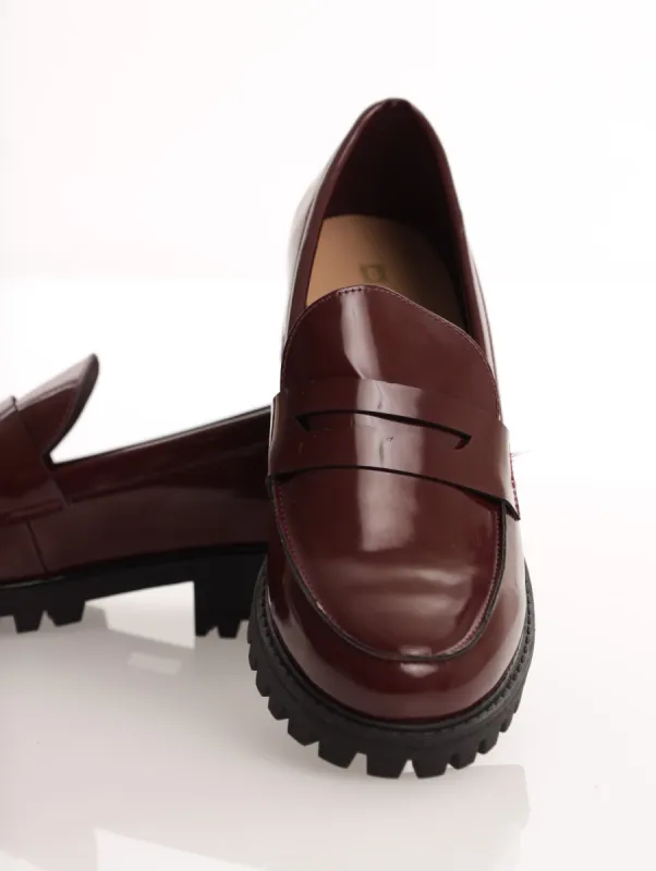 Ladies Chunky Loafer - Oxblood sold by Edgars