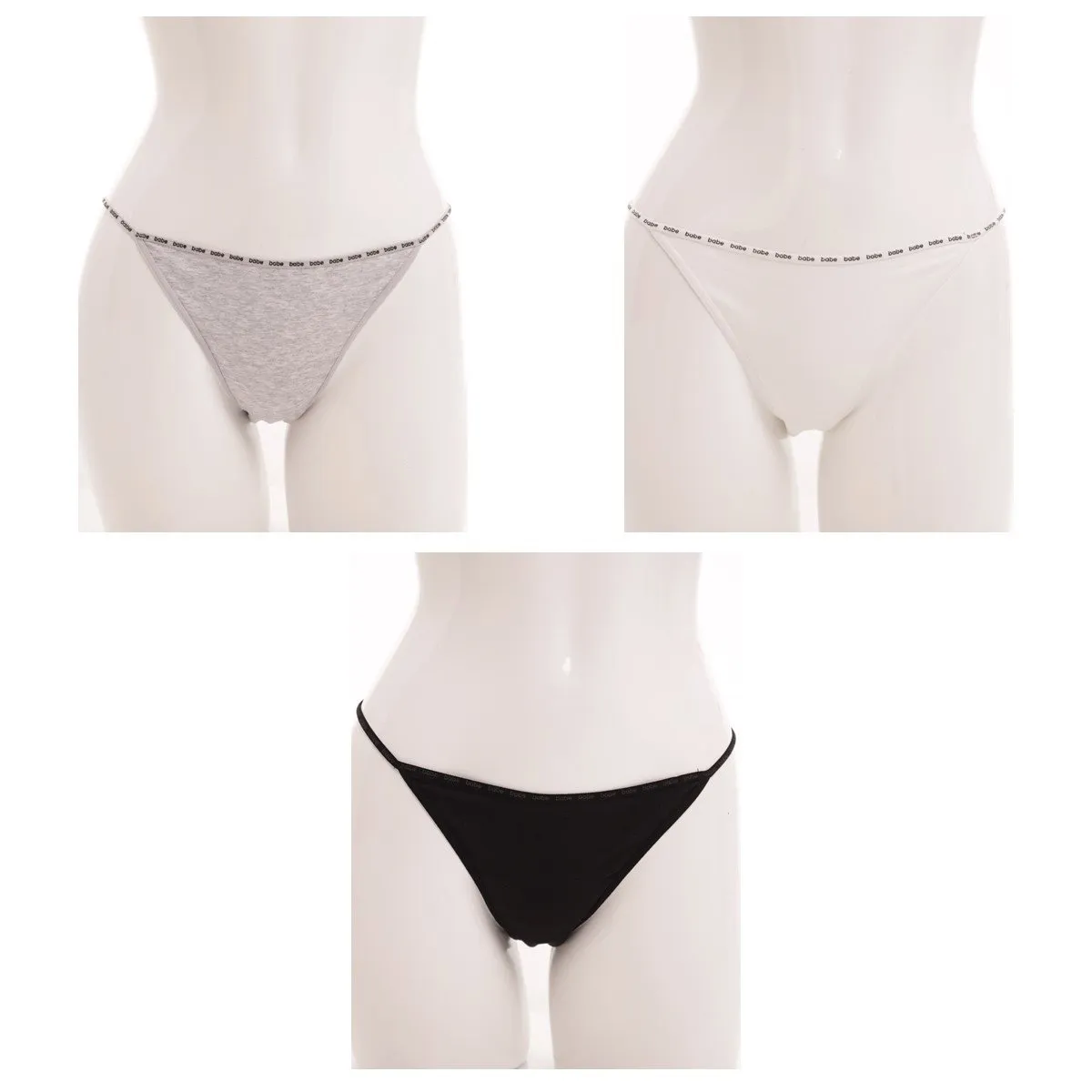 Ladies 3 Pack Cotton Lycra Tanga Panty sold by Edgars