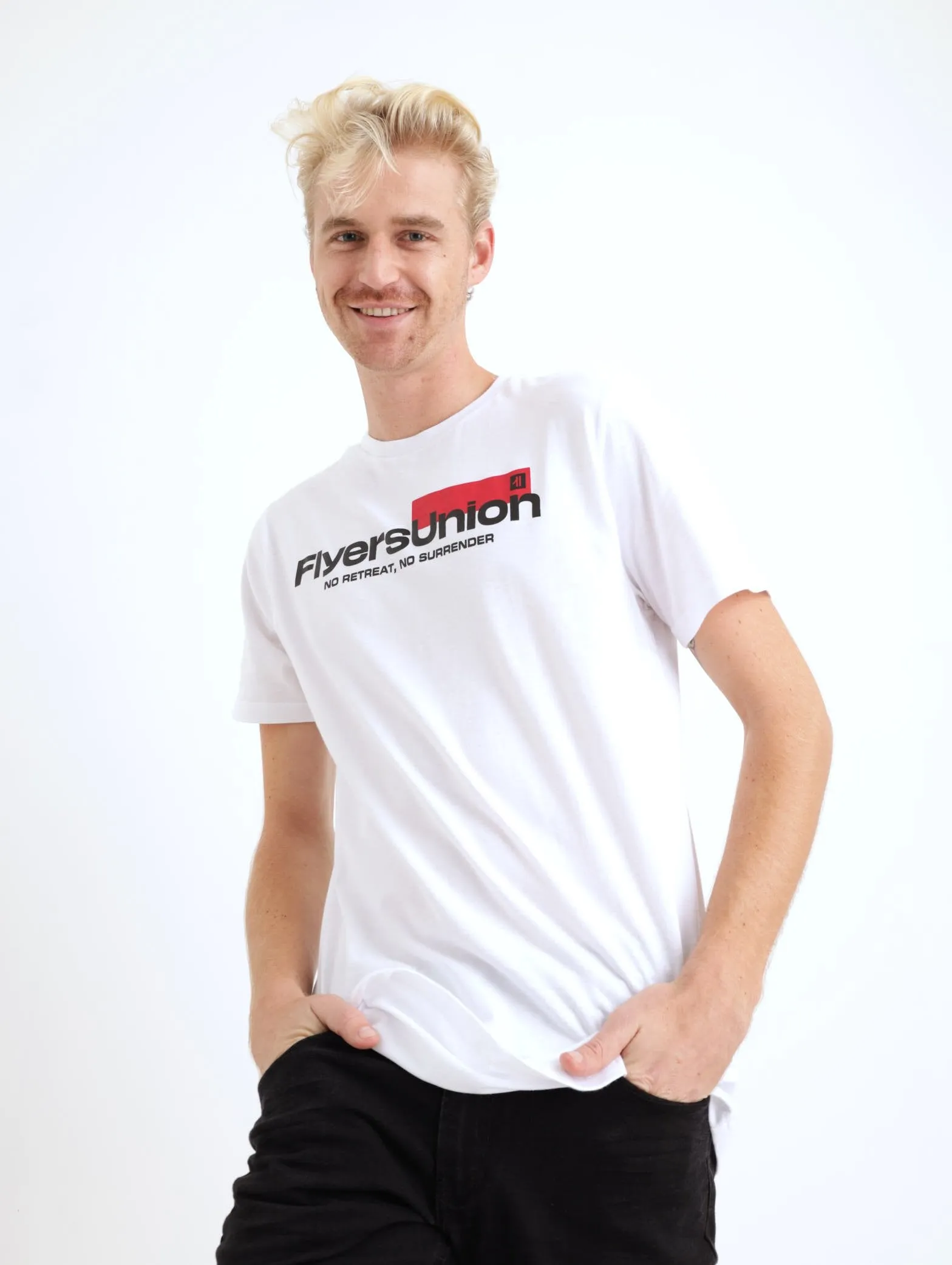 Men's Chest Print Tee - White sold by Edgars