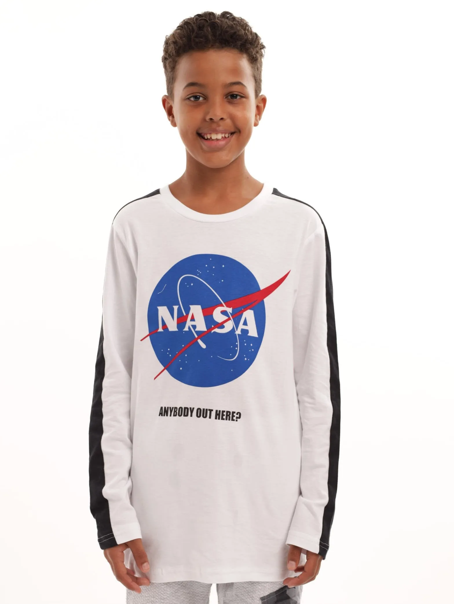 Boys NASA White Long Sleeve Shirt - White sold by Edgars
