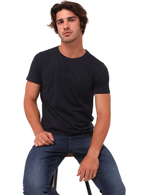 Men's Pima Cotton T-Shirt - Navy sold by Edgars