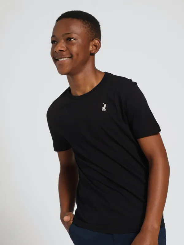 Boys Rick Core Tee - Black sold by Edgars