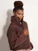 Ladies Hi-Neck Puffer Jacket - Brown sold by Edgars