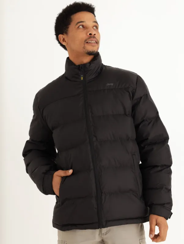 Men's Basic Puffer Wide Quilt - Black sold by Edgars