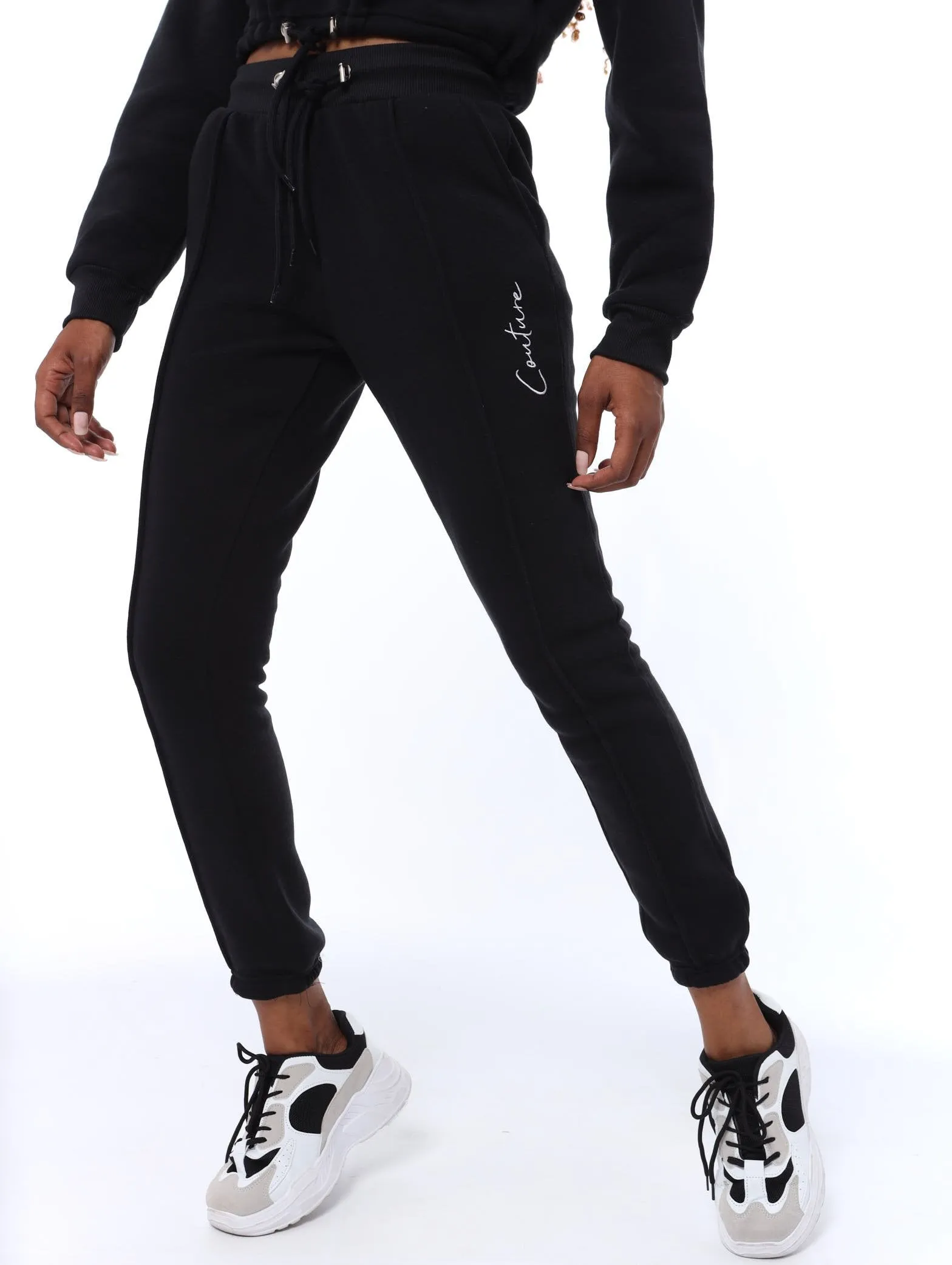 Ladies Couture Pintuck Jogger - Black sold by Edgars