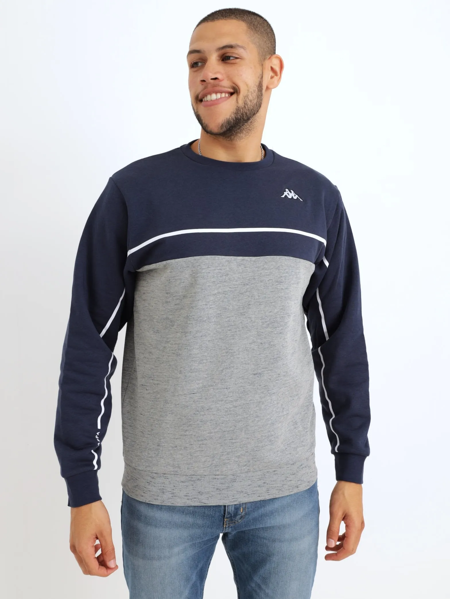 Men's Logo Chen Crew Top - Blue Ocean sold by Edgars