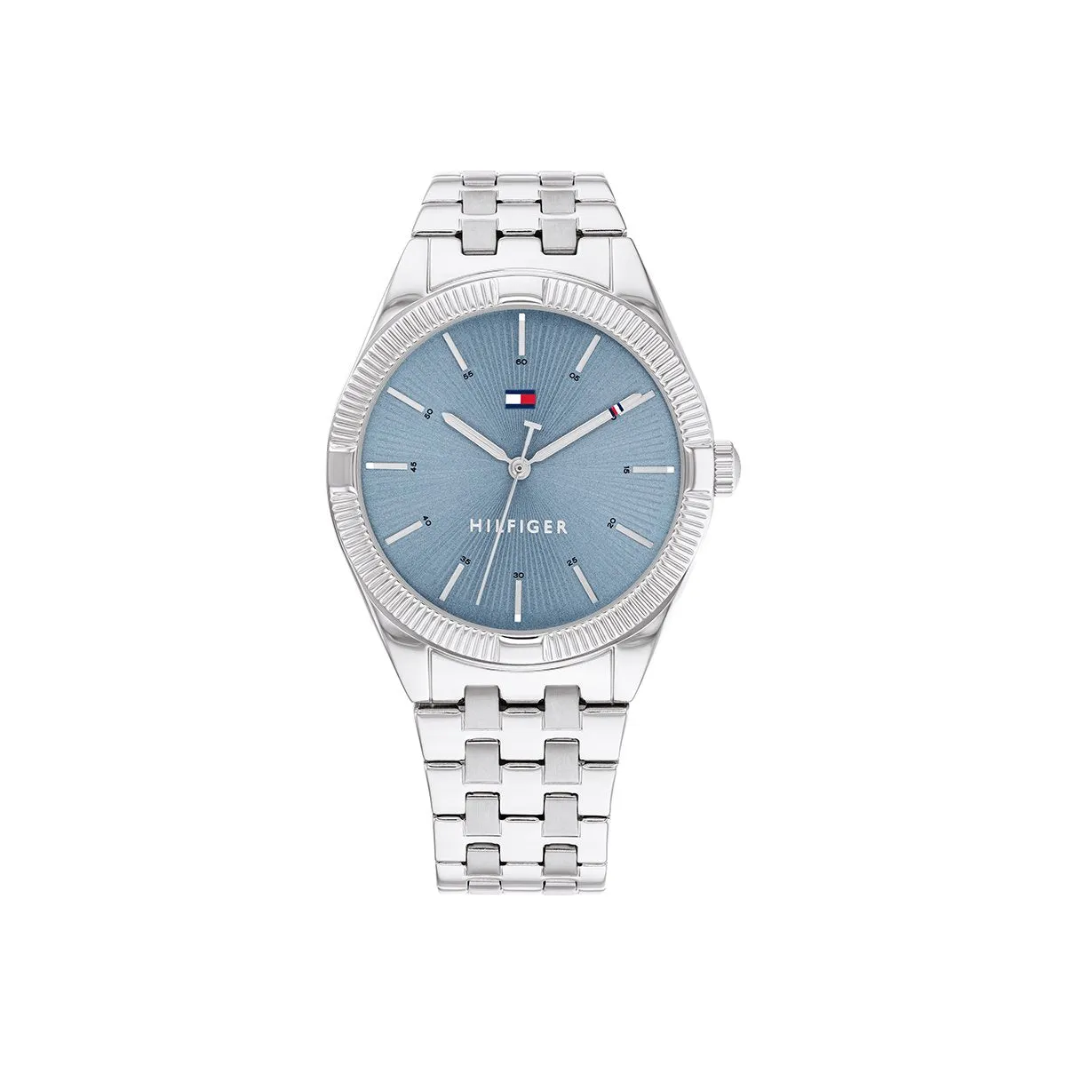 Rachel 34Mm Watch Case With Blue Dial And Stainless Steal Bracelet sold by Edgars