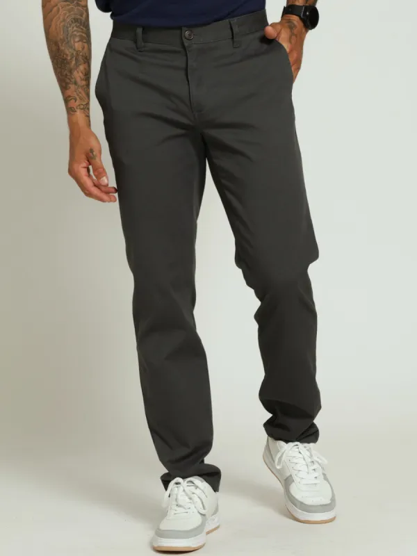 Slim Fit Chino - Charcoal sold by Edgars