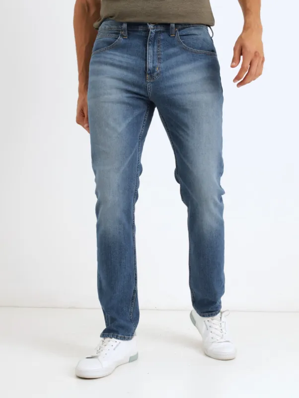 Men's Mid Blue Eddie Denim Jean sold by Edgars