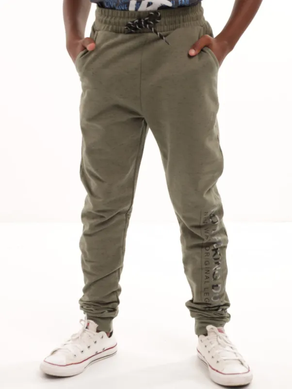 Boys No Backing Down Jogger - Olive sold by Edgars