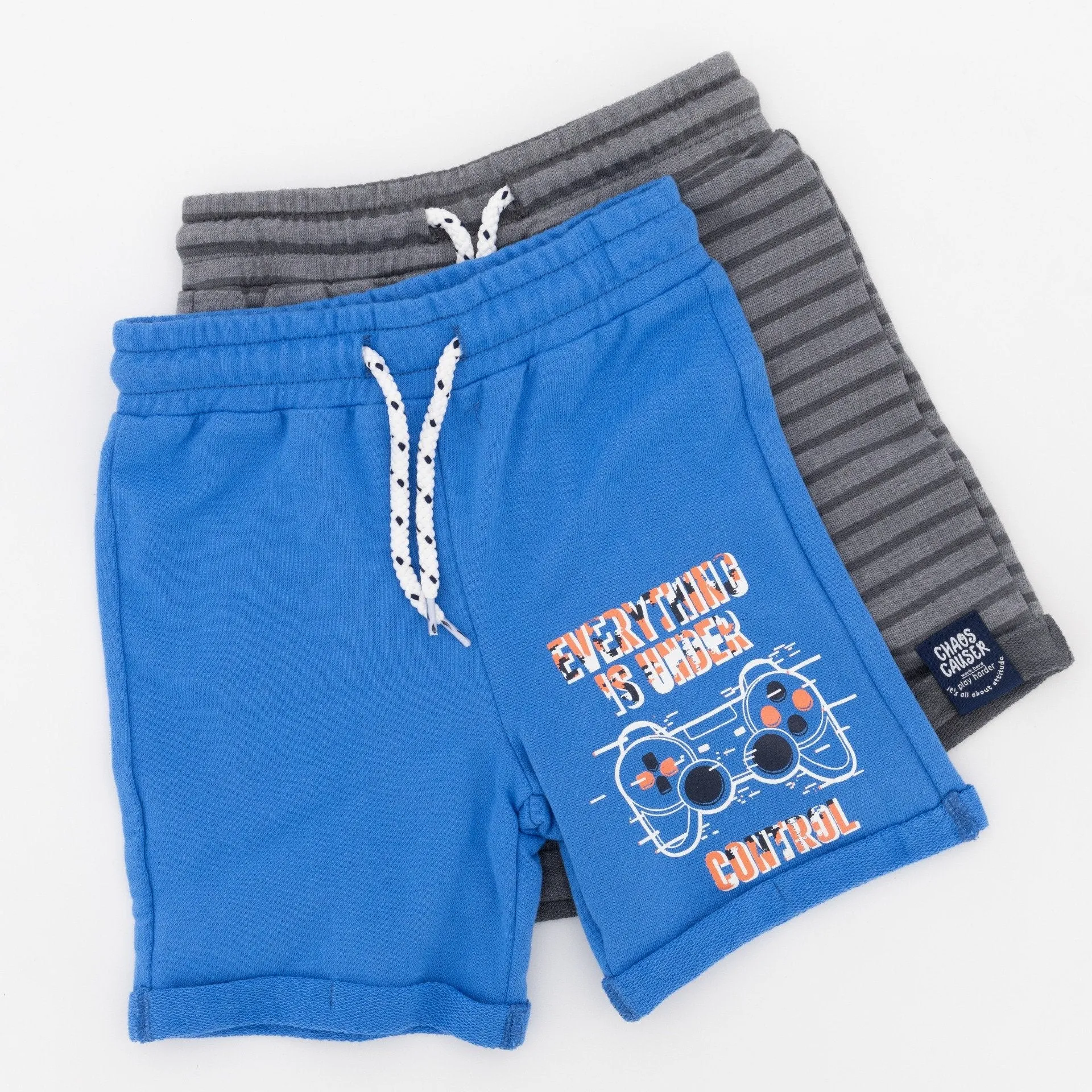 Pre- Boys 2 Pack Fleece Short - Blue sold by Edgars