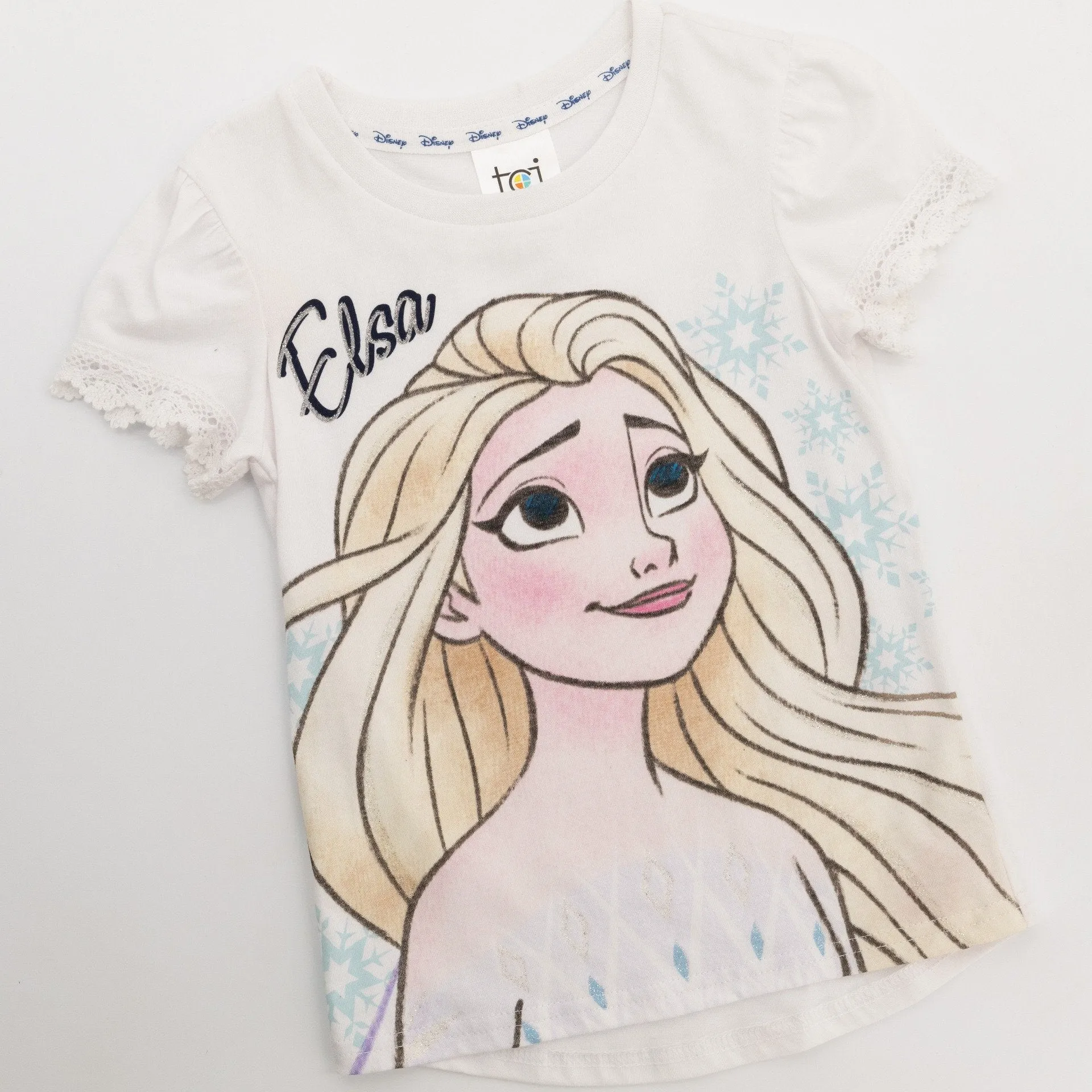 Pre-Girls Frozen Basic Tee - White sold by Edgars