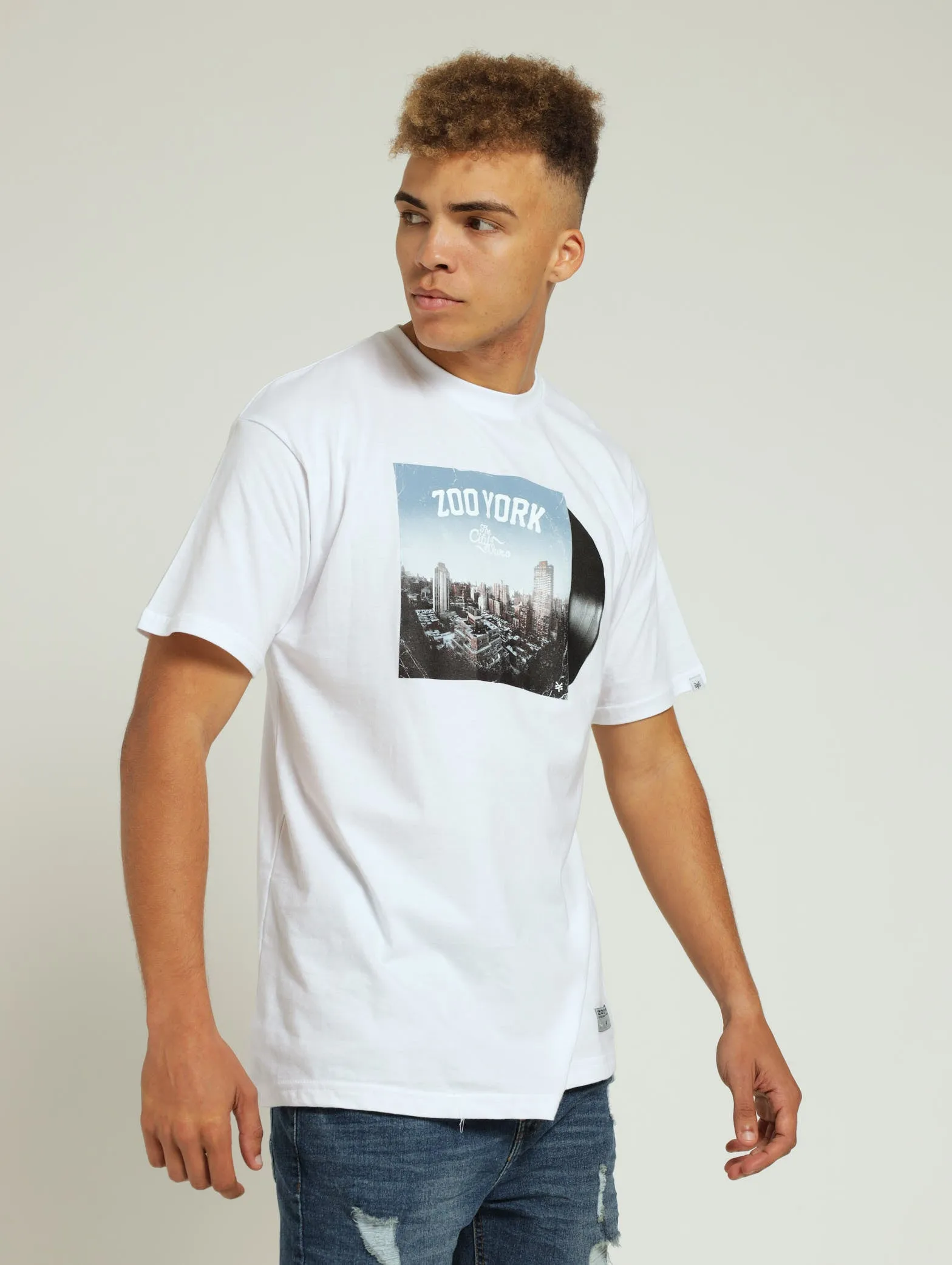 Record Print Tee - White sold by Edgars product image thumbnail 2