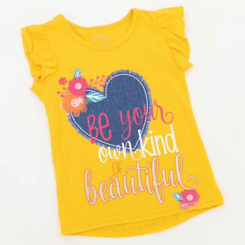 Pre-Girls Print Tee - Yellow sold by Edgars