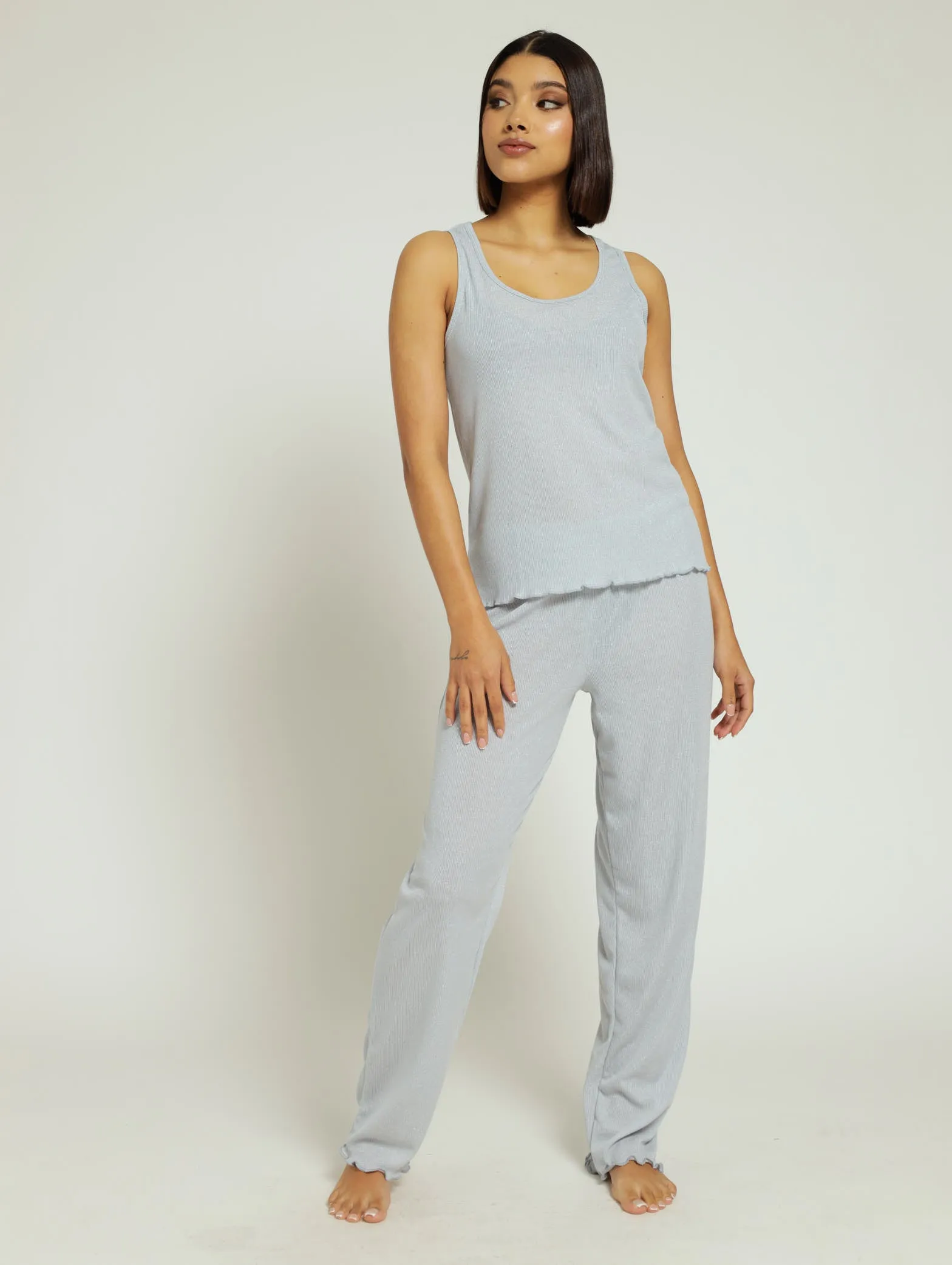 Striaght Leg Sparkle Knit Pants - Blue sold by Edgars product image thumbnail 4