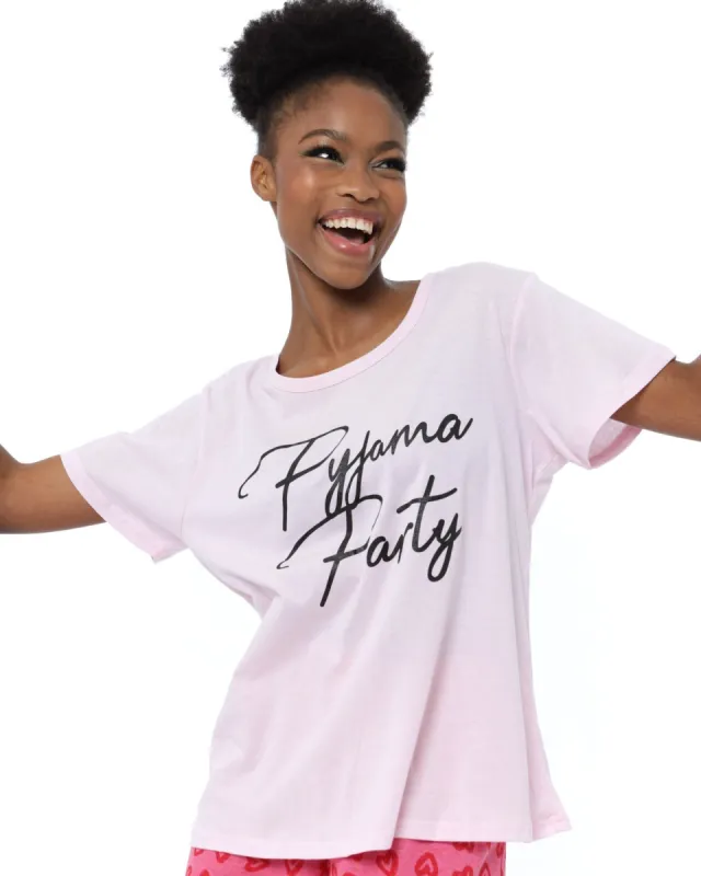 Ladies Pajama Party Top - Pink sold by Edgars