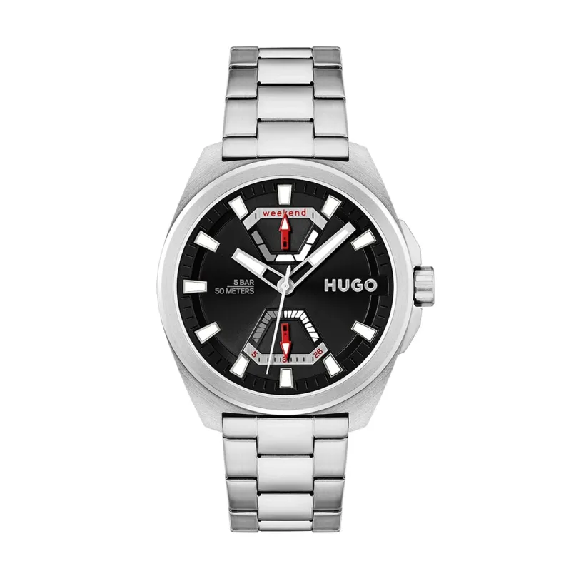 Expose 44mm Watch With Black Dial & Stainless Steel Bracelet sold by Edgars