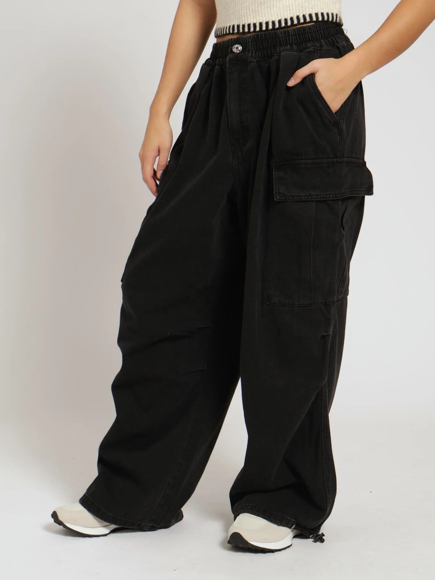 Super Baggy Cargo Jean - Black sold by Edgars product image thumbnail 2