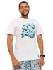 Men's Short Sleeve Graffiti Print Tee - White sold by Edgars