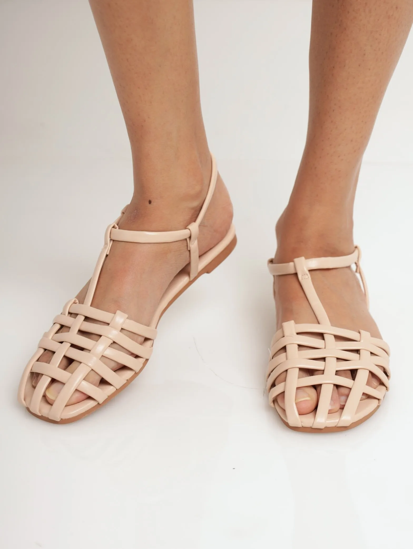 Ladies Padded Fisherman Flat Pump - Blush sold by Edgars