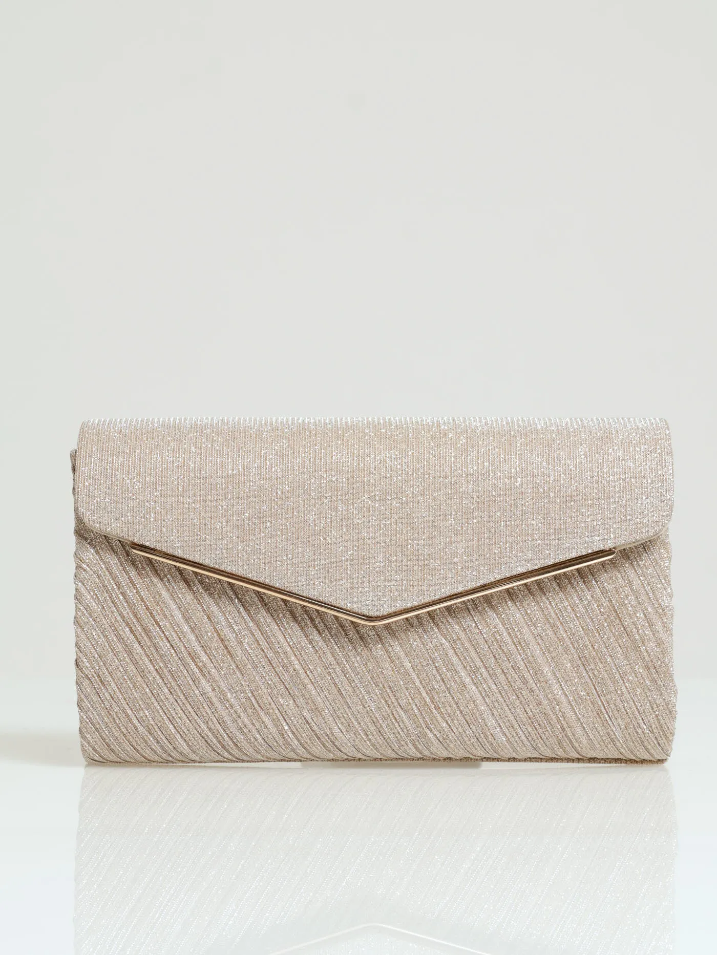 Shimmer Envelope Clutch - Rose Gold sold by Edgars product image thumbnail 4