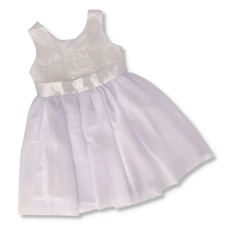 Pre-Girls Embroidered Dress - White sold by Edgars