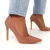 Ladies Croc Pointy Heel - Taupe sold by Edgars