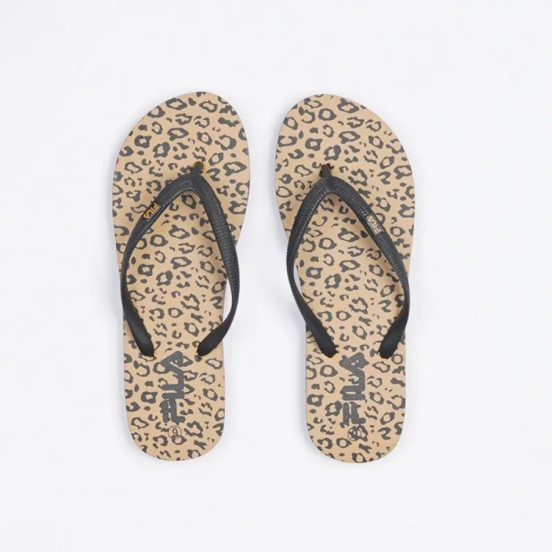 Ladies Nissi Animal Flip Flop - Black sold by Edgars