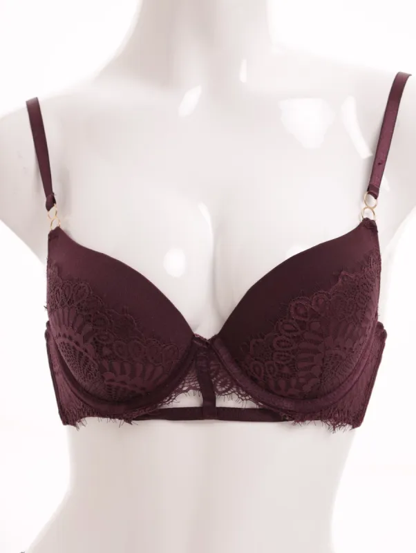 Ladies Single Padded Push Up Bra - Grape sold by Edgars