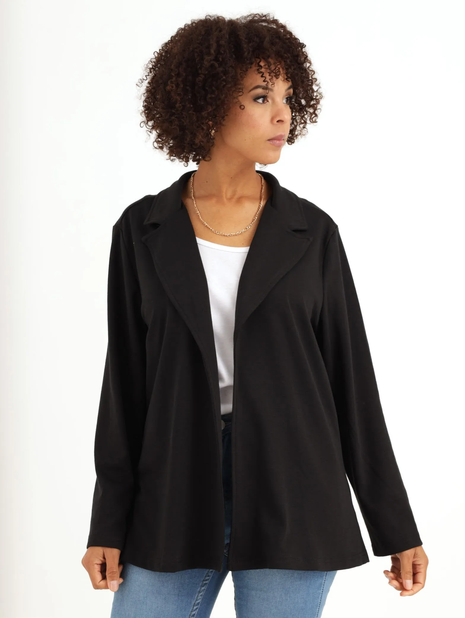 Ladies Ponti Jacket - Black sold by Edgars
