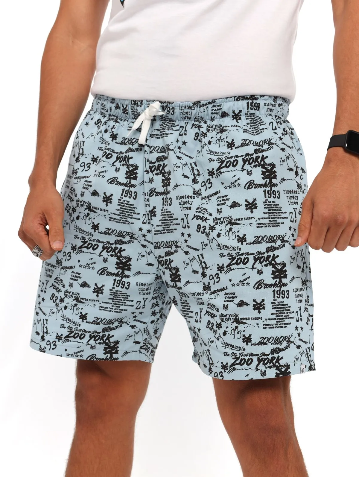 Men's Zoo York All-over Print Volley Short - Blue sold by Edgars