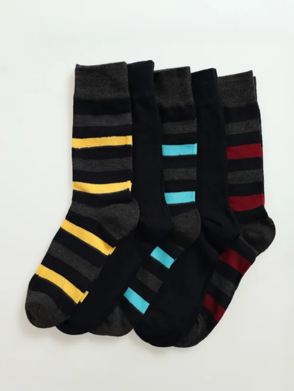 5 Pack Fashion Anklet Socks - Navy sold by Edgars