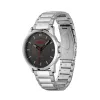 #First 43Mm Watch Stainless Steel Case And Black Dial With Stainless Steel Bracelet sold by Edgars