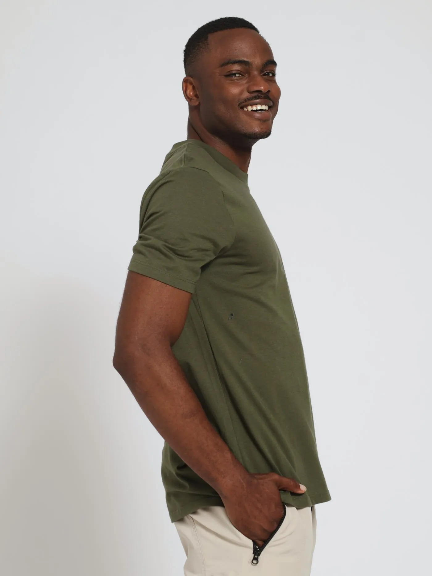 San Beneto Eagle Front & Back Print Tee - Light Fatigue sold by Edgars product image thumbnail 3