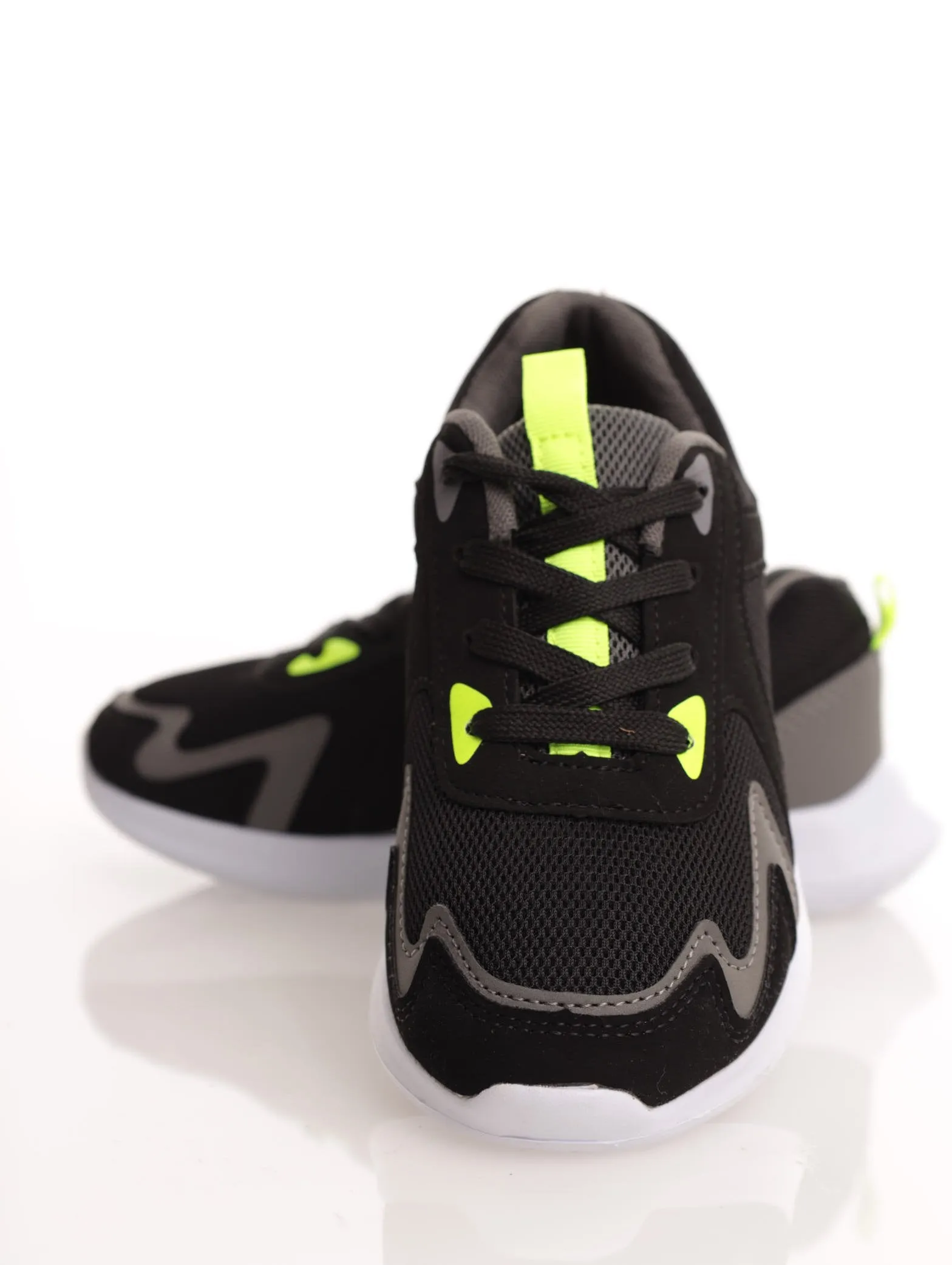 Boys Fashion Mesh Trainer Sneaker - Black sold by Edgars