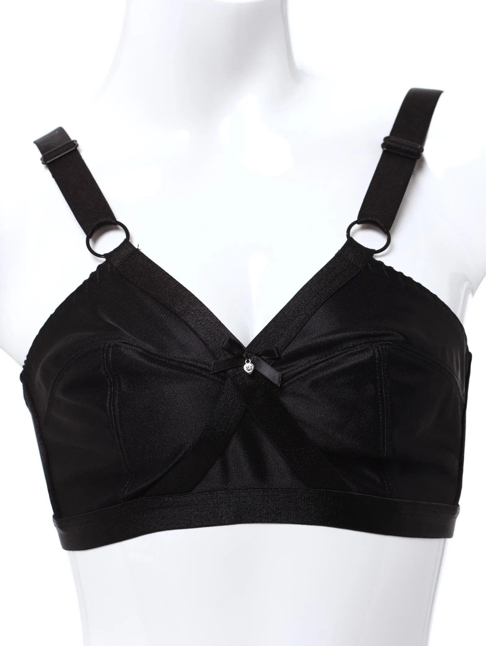 Ladies 2 Pack Nylon Bra - Black/Mocha sold by Edgars
