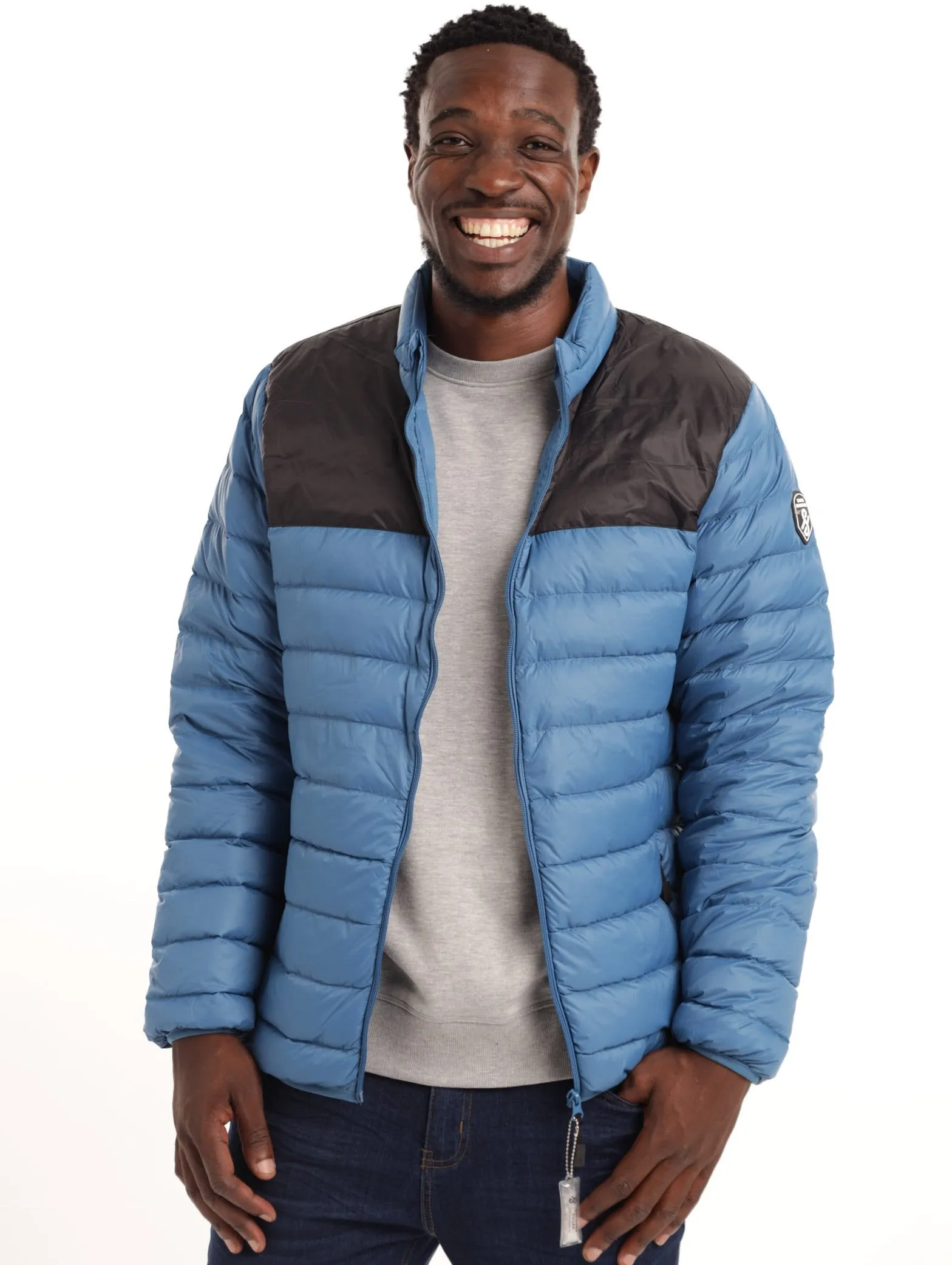 Men's Colourblock Down Puff Jacket sold by Edgars