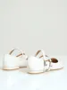 Girls Patent Heel Pump - Off White sold by Edgars
