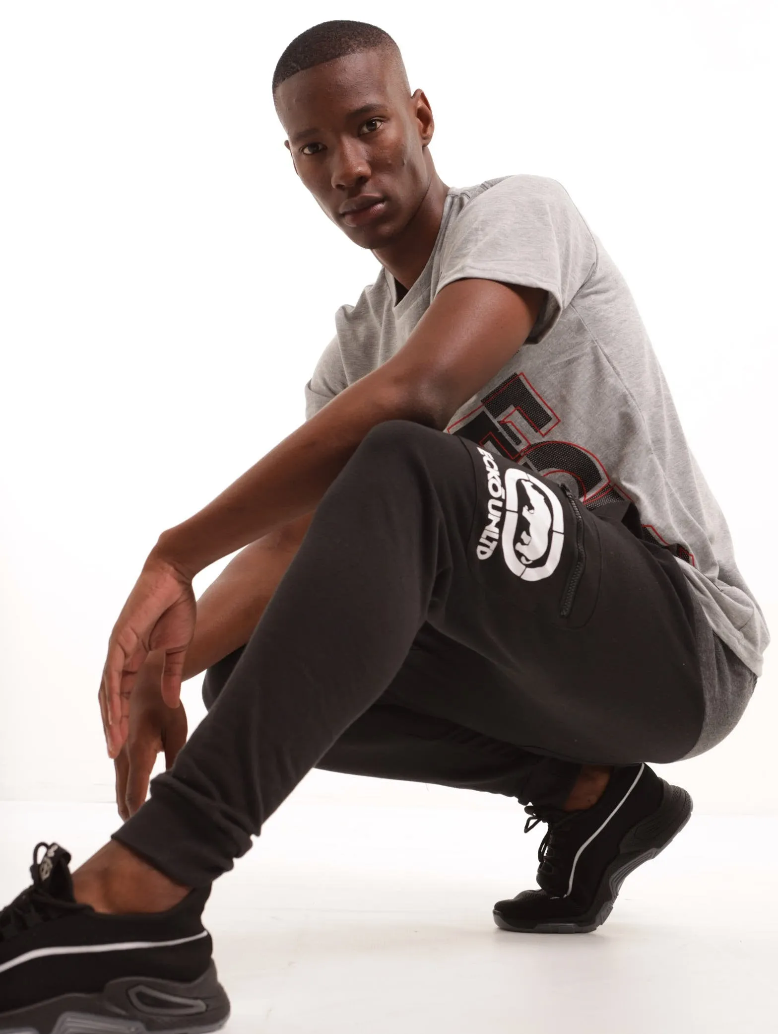 Men's Cargo Cut n Sew Fleece Pant - Black sold by Edgars