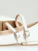 Girls Patent Heel Pump - Off White sold by Edgars