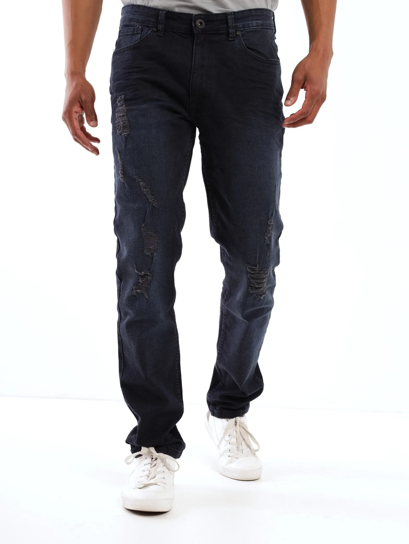 Men's Blue/Black R&R Skinny Denim Jean sold by Edgars