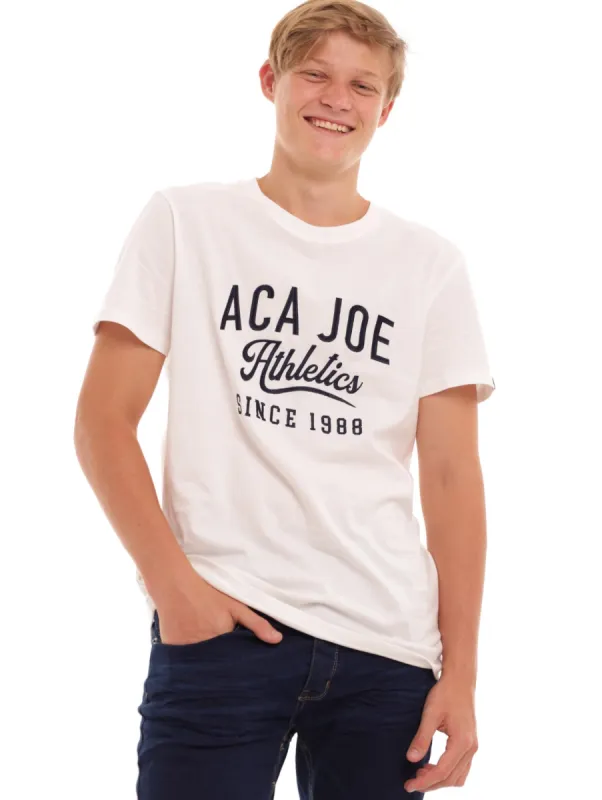 Men's Athletics Crew Shirt - Snow White sold by Edgars