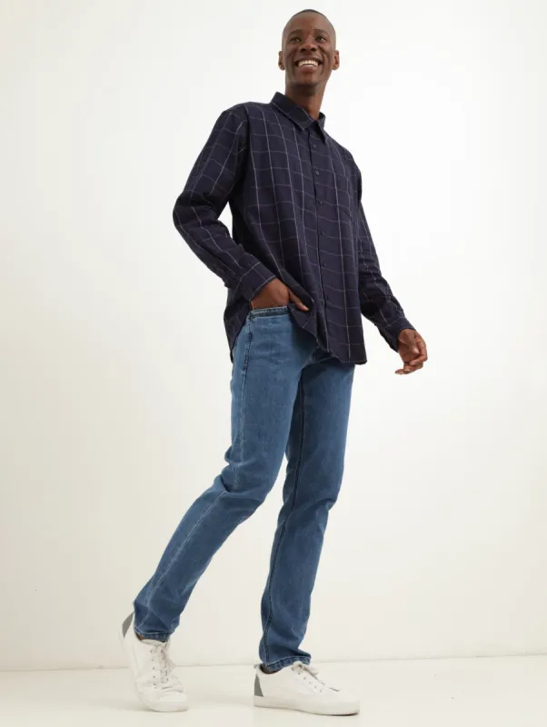 Men's Mid Blue Jacob Denim Jean sold by Edgars