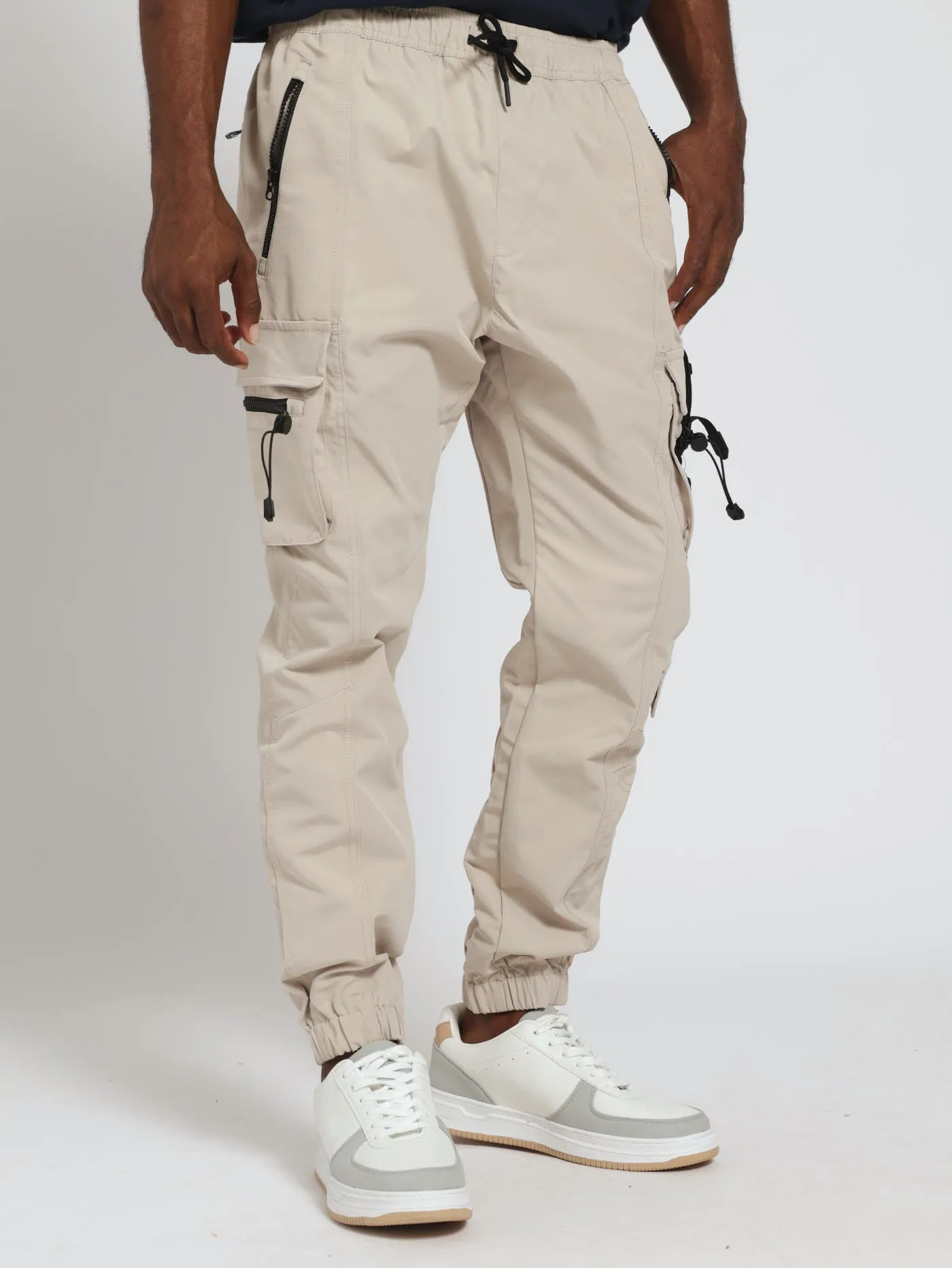 Strap Cargo Jogger - Light Stone sold by Edgars
