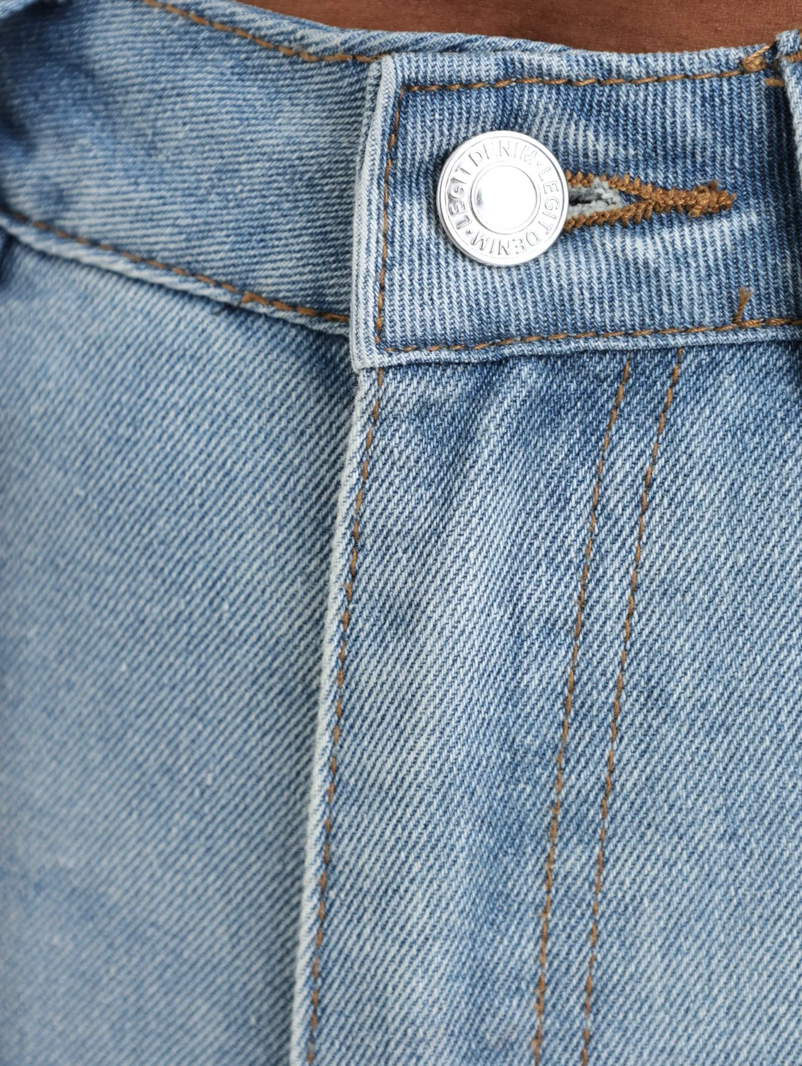 Ladies Stonewash Slash Thigh Denim Mom Jean sold by Edgars product image thumbnail 2