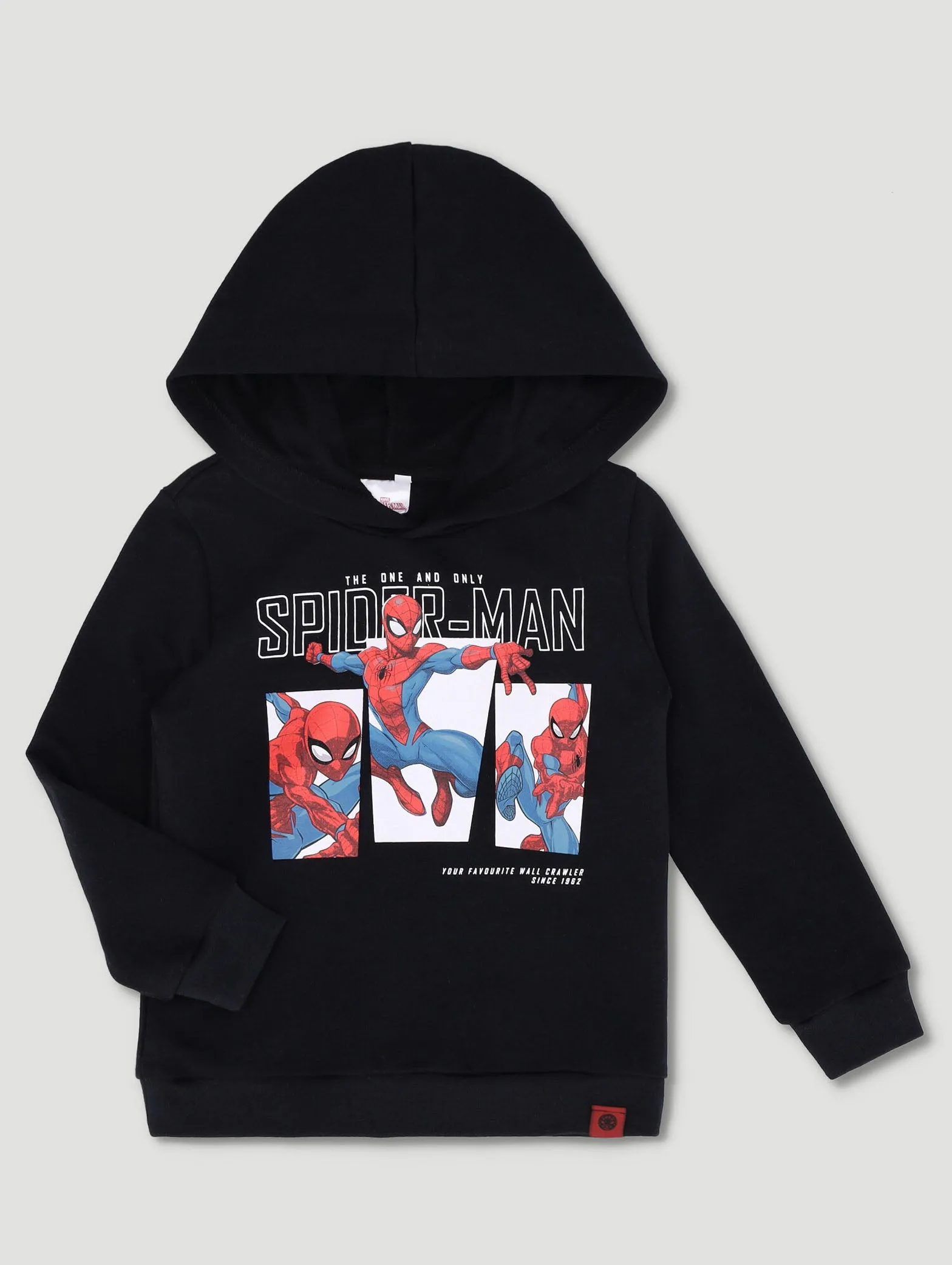 Pre-Boys Spiderman Fleece Hoody - Black sold by Edgars
